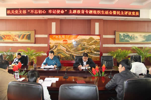 隴運(yùn)集團(tuán)公司機(jī)關(guān)黨支部召開“不忘初心、牢記使命”主題教育專題組織生活會(huì)和民主評(píng)議黨員會(huì)